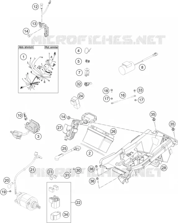 FAISCEAU ELECTRIQUE KTM MOTO 450 2020 SX-F  450 SX-F CAIROLI EDITION