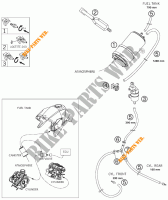 EVAPORATIVE CANISTER pour KTM 990 SUPER DUKE ORANGE de 2008