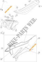 RESERVOIR / SELLE pour KTM 350 SX-F de 2020