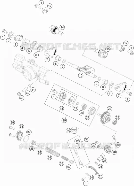 VALVE D'ECHAPPEMENT KTM MOTO 85 2019 SX  85 SX 17/14