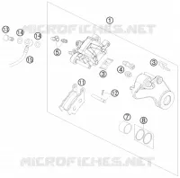 ETRIER DE FREIN AR pour KTM 990 SUPER DUKE BLACK de 2008