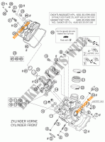 CULASSE AVANT pour KTM 990 SUPER DUKE ANTHRACITE de 2007