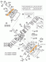 CULASSE AVANT pour KTM 990 SUPER DUKE ANTHRACITE de 2007