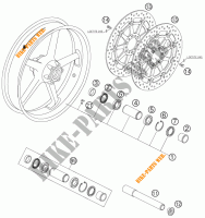 ROUE AVANT pour KTM 990 SUPER DUKE ANTHRACITE de 2007