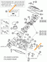 CULASSE ARRIERE pour KTM 990 SUPER DUKE ANTHRAZIT de 2007