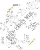 RESERVOIR / SELLE pour KTM RC 390 WHITE - B.D. de 2020