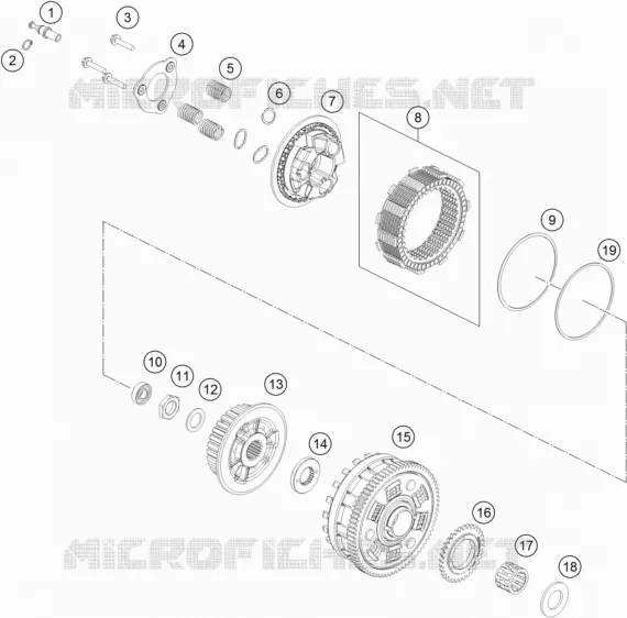 EMBRAYAGE KTM MOTO 890 2021 DUKE  890 DUKE R