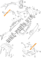 PLASTIQUES pour KTM 390 DUKE SILVER de 2021
