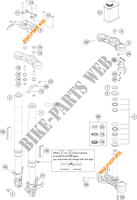 FOURCHE / T DE FOURCHE pour KTM 390 DUKE WHITE - B.D. de 2021