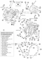 CARTER MOTEUR pour KTM 990 SUPER DUKE BLACK de 2007