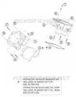 CYLINDRE pour KTM 990 SUPER DUKE BLACK de 2007