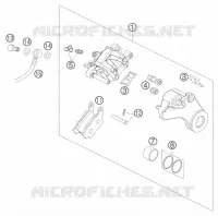 ETRIER DE FREIN AR pour KTM 990 SUPER DUKE BLACK de 2007