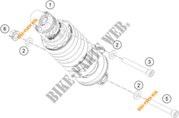 AMORTISSEUR pour KTM 390 DUKE SILVER - B.D. de 2021