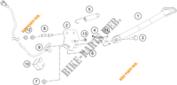 BEQUILLE LATERALE / CENTRALE pour KTM 390 DUKE SILVER - B.D. de 2021