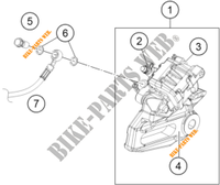 ETRIER DE FREIN AR pour KTM 390 DUKE SILVER - B.D. de 2021