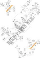 CIRCUIT DE REFROIDISSEMENT pour KTM 390 DUKE WHITE - CKD de 2021