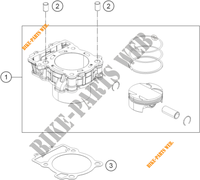 CYLINDRE pour KTM 390 DUKE WHITE - B.D. de 2021