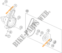 POMPE A EAU pour KTM 390 DUKE WHITE - B.D. de 2021