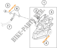 ETRIER DE FREIN AR pour KTM 390 DUKE SILVER - B.D. de 2021