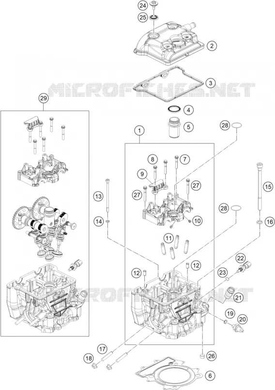 CULASSE KTM MOTO 250 2021 DUKE  250 DUKE BLACK