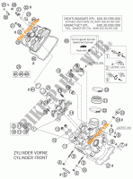 CULASSE AVANT pour KTM 990 SUPER DUKE ORANGE de 2007