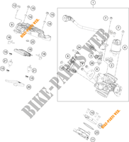 BOITIER PAPILLON INJECTION pour KTM 250 DUKE WHITE NON ABS - IKD de 2020