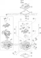 CULASSE pour KTM 250 DUKE WHITE NON ABS - IKD de 2020