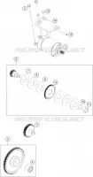 DEMARREUR ELECTRIQUE pour KTM 250 DUKE WHITE NON ABS - IKD de 2020