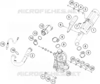 ECHAPPEMENT pour KTM 250 DUKE WHITE NON ABS - IKD de 2020