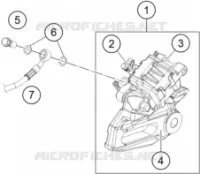 ETRIER DE FREIN AR pour KTM 250 DUKE WHITE NON ABS - IKD de 2020