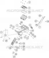 FILTRE A AIR pour KTM 250 DUKE WHITE NON ABS - IKD de 2020