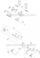 MECANISME DE SELECTION DE VITESSES pour KTM 250 DUKE WHITE NON ABS - IKD de 2020