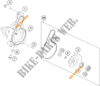 POMPE A EAU pour KTM 250 DUKE WHITE NON ABS - IKD de 2020