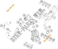 ECHAPPEMENT pour KTM 250 DUKE ORANGE NON ABS - IKD de 2020
