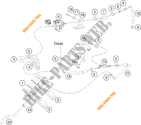 EVAPORATIVE CANISTER pour KTM 250 DUKE ORANGE NON ABS - IKD de 2020