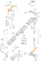 FOURCHE / T DE FOURCHE pour KTM 250 DUKE WHITE - B.D. de 2020