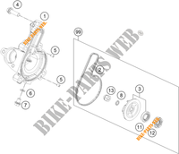 POMPE A EAU pour KTM 250 DUKE WHITE - B.D. de 2020
