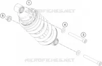 AMORTISSEUR pour KTM 200 DUKE NON ABS WHITE - B.D. de 2021