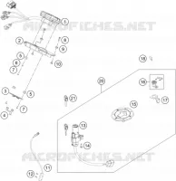 CONTACTEUR A CLE pour KTM 200 DUKE NON ABS WHITE - B.D. de 2021