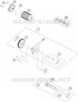 POMPE A HUILE pour KTM 200 DUKE NON ABS WHITE - B.D. de 2021