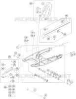 BRAS OSCILLANT  pour KTM 200 DUKE NON ABS BLACK - B.D. de 2021