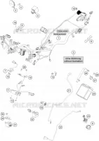FAISCEAU ELECTRIQUE pour KTM 200 DUKE NON ABS BLACK - B.D. de 2021