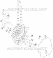 CARTER EMBRAYAGE pour KTM 200 DUKE ABS ORANGE - CKD de 2021