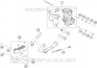 ECHAPPEMENT pour KTM 200 DUKE ABS ORANGE - CKD de 2021