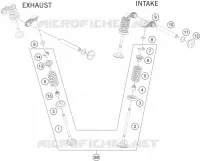 SOUPAPES pour KTM 200 DUKE ABS ORANGE - CKD de 2021