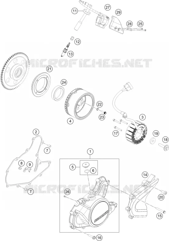 ALLUMAGE KTM MOTO 200 2021 DUKE  200 DUKE ABS WHITE - CKD