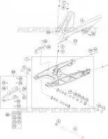 BRAS OSCILLANT  pour KTM 200 DUKE ABS ORANGE - CKD de 2021