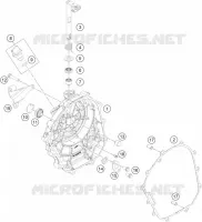 CARTER EMBRAYAGE pour KTM 200 DUKE ABS ORANGE - CKD de 2021