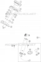 CONTACTEUR A CLE pour KTM 200 DUKE ABS ORANGE - CKD de 2021