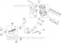 ECHAPPEMENT pour KTM 200 DUKE ABS ORANGE - CKD de 2021